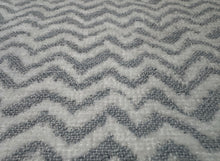 Load image into Gallery viewer, Kravet Basics MariaFlora Onda Seafoam High Performance Luxury Zig Zag Pattern Woven Solution-Dyed Acrylic Chenille Outdoor Upholstery Fabric