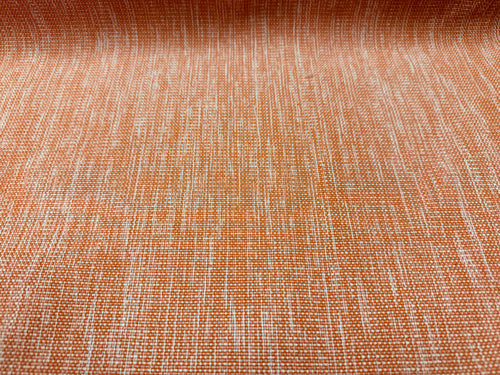 Orange Grey MCM Mid-Century Modern Woven Tweed Upholstery & Drapery Fabric