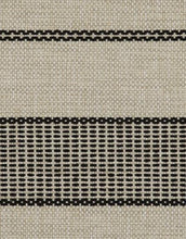 Load image into Gallery viewer, Pollack Al Fresco Coastal Stripe Indoor Outdoor Black Ivory Upholstery Fabric