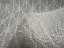 Load image into Gallery viewer, Galbraith &amp; Paul Bartram Tartan Pattern Dove Gray Artisanal Hand Block Digital Prints Linen Fabric 
STA 6364