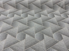 Load image into Gallery viewer, Designers Guild Delray Outdoor 5 Gray  White 3 D Effect Geometric Jacquard Weave Diamond Hexagonal shapes Fabric