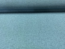 Load image into Gallery viewer, Heavy Duty Linen Texture Teal MCM Mid Century Modern Faux Leather Upholstery Vinyl