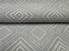 Load image into Gallery viewer, Scalamandre Antigua Weave Sky Blue Geometric Indoor/Outdoor Belgium Upholstery Fabric STA 6454