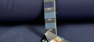 Sunbrella Canvas Navy (5439-0000) Navy Blue Indoor Outdoor Canvas Upholstery Fabric