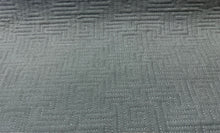 Load image into Gallery viewer, Designer Cotton Blend Matelasse Quilted Seafoam Aqua Geometric Upholstery Fabric