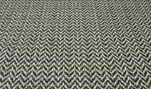 Load image into Gallery viewer, Linwood Chicane Forest Contemporary Herringbone Pattern Weave Performance Fabric STA 6350