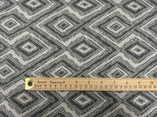 Load image into Gallery viewer, Kravet Banati Quartz Stain Repellent Gray Off White Geometric Diamond Pattern Woven Upholstery Fabric STA 6189