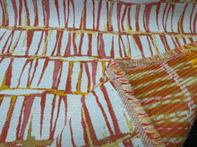 Load image into Gallery viewer, Sunbrella Brentano Raku Fire Orange Red Yellow Woven Indoor/Outdoor Abstract Upholstery Fabric STA 6382