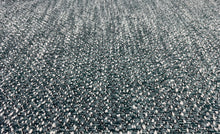 Load image into Gallery viewer, Pierre Frey Fox Petrole Emerald Teal White Heavy Textured Woven Pattern Boucle Tweed Nubby Looped Yarns Weave Luxury Upholstery Fabric