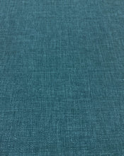 Load image into Gallery viewer, Heavy Duty Linen Texture Teal MCM Mid Century Modern Faux Leather Upholstery Vinyl