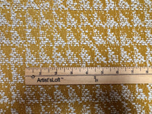 Load image into Gallery viewer, Misia Aristide Gold Ivory Heavy Luxury Texture  Right Angle Triangle Pattern Woven Upholstery Fabric STA 6398