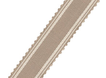 Load image into Gallery viewer, 2 1/8&quot; Wide Taupe Cream Drapery Tape Trim