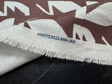 Load image into Gallery viewer, Custom Digital Design Geometric Abstract Jagged Shapes In Brown And White Water Resistant Upholstery Fabric STA 6201