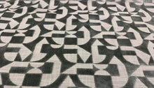 Load image into Gallery viewer, Camengo Lonato Givre Sage Green Cut Velvet Geometric Upholstery Fabric STA 6386