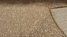 Load image into Gallery viewer, Designer Mid Century Modern Broken Block Weave Cream Khaki Tan Tweed Crypton Fabric STA 6451