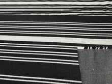 Load image into Gallery viewer, Remnant Thibaut Kaia Stripe Onyx Woven Performance Black And White Upholstery Fabric.
STA 6204