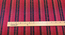 Load image into Gallery viewer, Peter Dunham Textiles Majorelle Indigo Ruby Indoor Outdoor Woven Kilim Stripe Chenille Yard Accent Upholstery Fabric