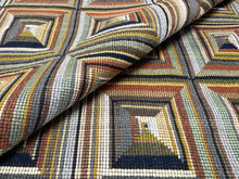 Load image into Gallery viewer, Remnant S. Harris Senecio Java Masterclass Texture Geometry Quilting Block Design Heavy Tapestry Upholstery Fabric STA 6425