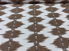 Load image into Gallery viewer, Colefax and Fowler Myrthus Fabric By Larsen L9175-02 Ikat Striped Embroidered For Curtains and Pillows STA 6192