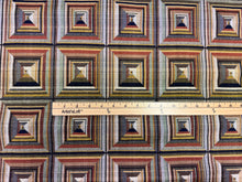 Load image into Gallery viewer, Remnant S. Harris Senecio Java Masterclass Texture Geometry Quilting Block Design Heavy Tapestry Upholstery Fabric STA 6425