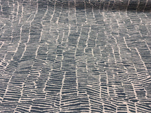 Load image into Gallery viewer, Perennials Bramblewood Bluestone Luxury Performance Jacquard Abstract Dashed Line Pattern Upholstery Fabric STA 6353