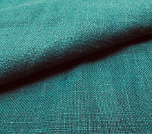 Load image into Gallery viewer, Gastón y Daniela Peru Turquesa  Blue Green Solid Linen Viscose Texture Extra-Wide Water Resistant Drapery Upholstery Fabric