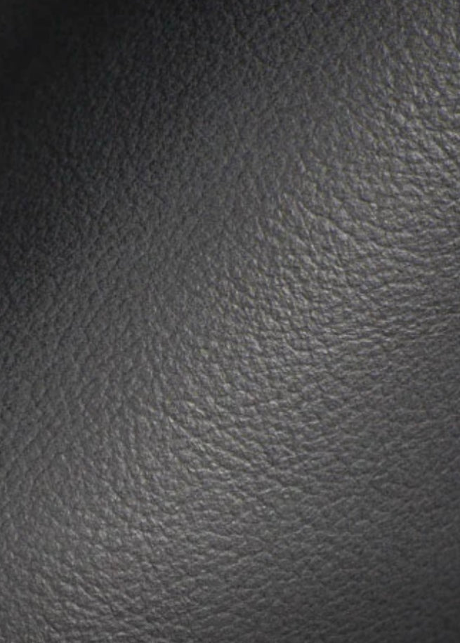 58 SF / 29 SF Charcoal Black Genuine Upholstery Leather Cowhide