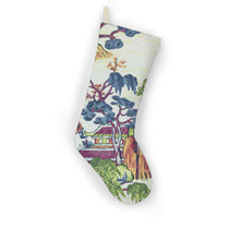 Load image into Gallery viewer, Thibaut Asian Scenic Christmas Stocking