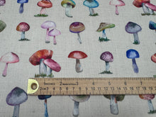 Load image into Gallery viewer, Custom Design Digital Wild Mushrooms Printed Water Resistant Home Decor Fabric 
 STA 6194