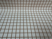 Load image into Gallery viewer, Remnant Schumacher Georgie Reversible Check Neutral Modern Classic Small Grid Zigzag Double Side Geometric Water Resistant Woven Fabric