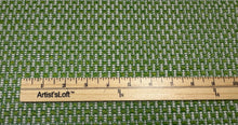 Load image into Gallery viewer, Osborne &amp; Little Splash Outdoor Leaf Green Woven Small Scale Chequerboard Weave Durable Upholstery Fabric STA 6345