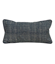 Load image into Gallery viewer, 15” X 28” China Seas Fez II Suncloth Outdoor Indigo Navy Blue Lumbar Pillow Cover