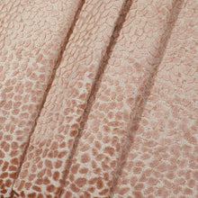 Load image into Gallery viewer, Blush Pink Small Scale Dots Animal Pattern Cut Velvet Upholstery Fabric MGF
