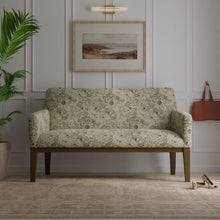 Load image into Gallery viewer, Olive Green Lime Taupe Floral Paisley Upholstery Drapery Fabric / Willow