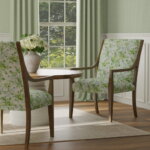 Load image into Gallery viewer, Cotton Ivory Aqua Blue Green Floral Chintz Upholstery Drapery Fabric