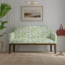 Load image into Gallery viewer, Cotton Ivory Aqua Blue Green Floral Chintz Upholstery Drapery Fabric