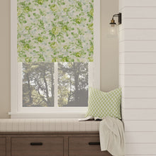 Load image into Gallery viewer, Cotton Ivory Aqua Blue Green Floral Chintz Upholstery Drapery Fabric