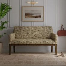 Load image into Gallery viewer, Beige Olive Green Paisley Upholstery Fabric / Garden