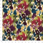 Load image into Gallery viewer, Purple Green Ivory Navy Blue Floral Velvet Upholstery Fabric