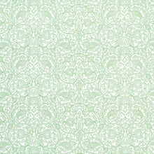 Load image into Gallery viewer, Cotton Ivory Aqua Blue Green Medallion Upholstery Drapery Fabric
