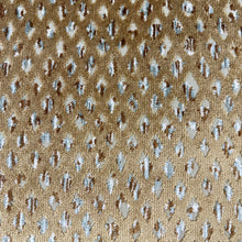 Load image into Gallery viewer, Caramel Brown Seafoam Aqua Animal Pattern Cut Velvet Upholstery Fabric MGF