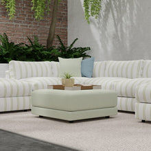 Load image into Gallery viewer, InsideOut Indoor Outdoor Performance Chartreuse Green Seafoam White Stripe Upholstery Fabric