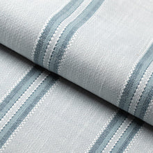 Load image into Gallery viewer, InsideOut Indoor Outdoor Performance Blue Teal Stripe Upholstery Fabric