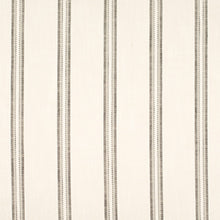 Load image into Gallery viewer, InsideOut Indoor Outdoor Performance Beige Ivory Grey Black Charcoal Stripe Upholstery Fabric