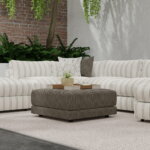 Load image into Gallery viewer, InsideOut Indoor Outdoor Performance Beige Ivory Grey Black Charcoal Stripe Upholstery Fabric