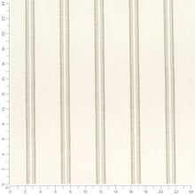 Load image into Gallery viewer, InsideOut Indoor Outdoor Performance Cream Taupe Beige Stripe Nautical Upholstery Fabric