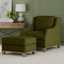 Load image into Gallery viewer, Olive Green Tonal Velvet Upholstery Fabric / Bottle