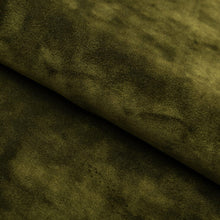 Load image into Gallery viewer, Olive Green Tonal Velvet Upholstery Fabric / Bottle