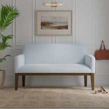 Load image into Gallery viewer, InsideOut Indoor Outdoor Performance Sky Navy Blue Cream Stripe Upholstery Fabric