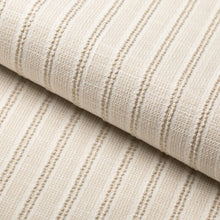 Load image into Gallery viewer, InsideOut Indoor Outdoor Performance Beige Cream Taupe Stripe Nautical Upholstery Fabric